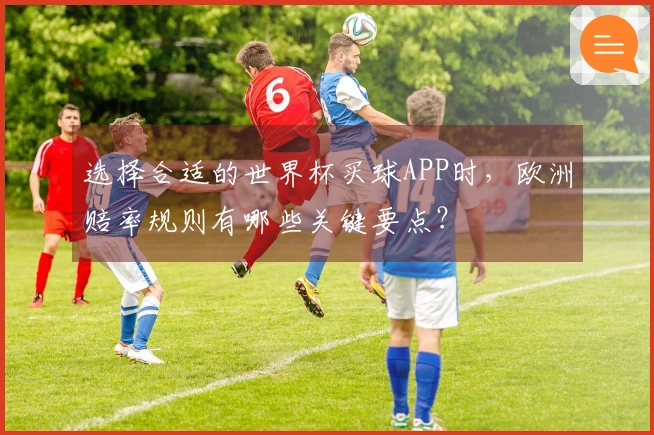 选择合适的世界杯买球APP时，欧洲赔率规则有哪些关键要点？